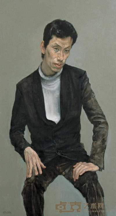 殷雄 2004年作 人物 120×65cm